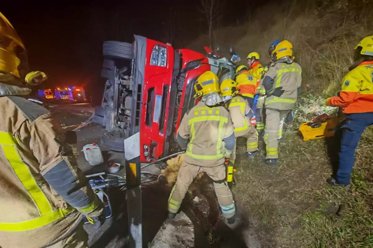 Accidente de camión en la AP-7