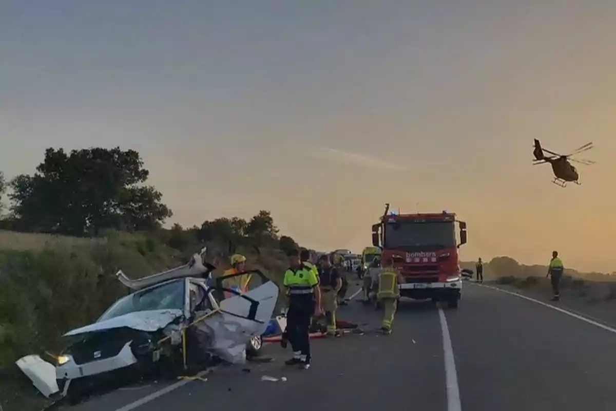 Accidente de tráfico en la carretera L-310