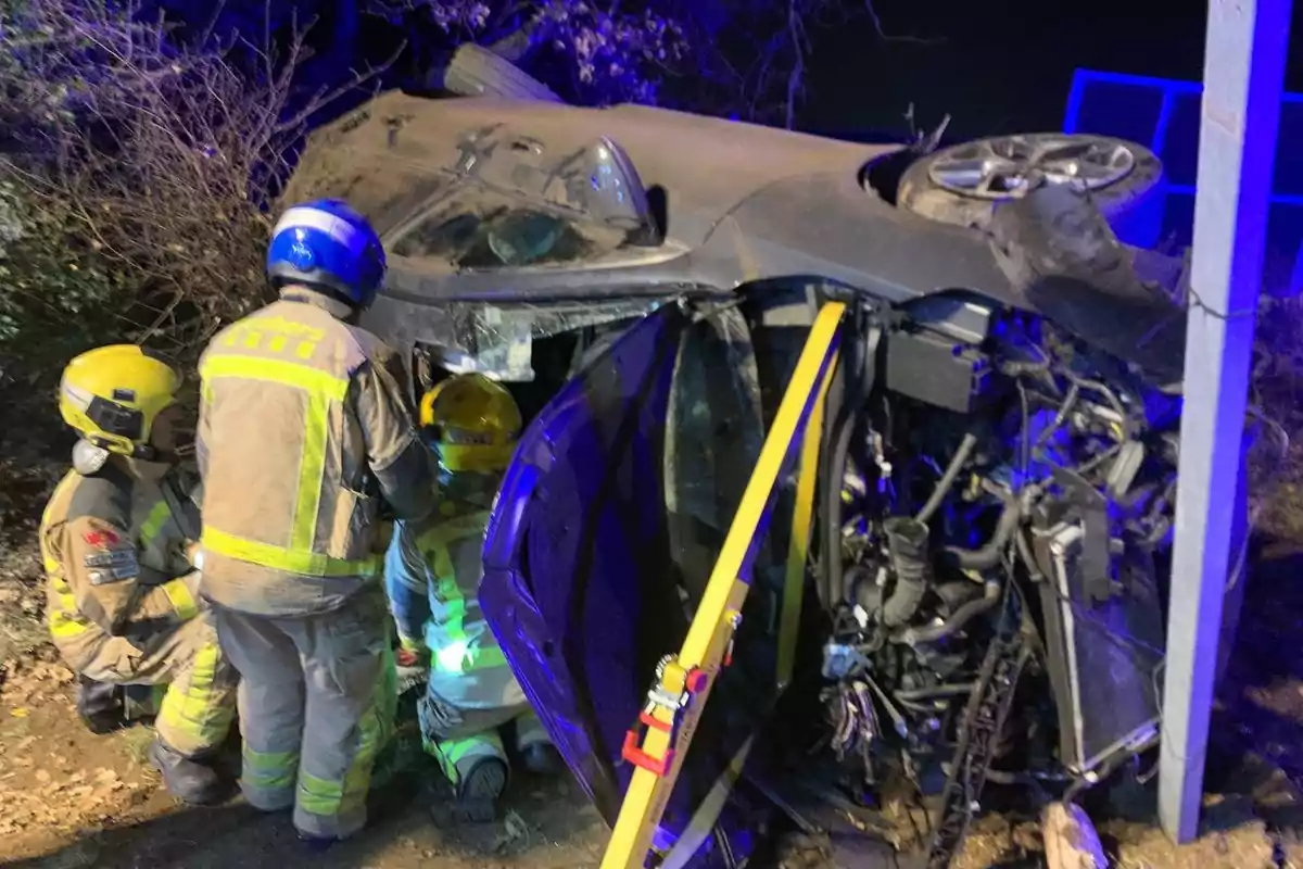 Així ha quedat el vehicle després del sinistre.