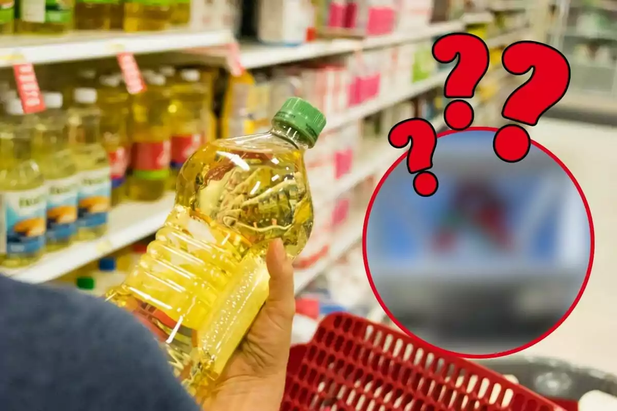 Aceite en el supermercado e incógnita de cadena