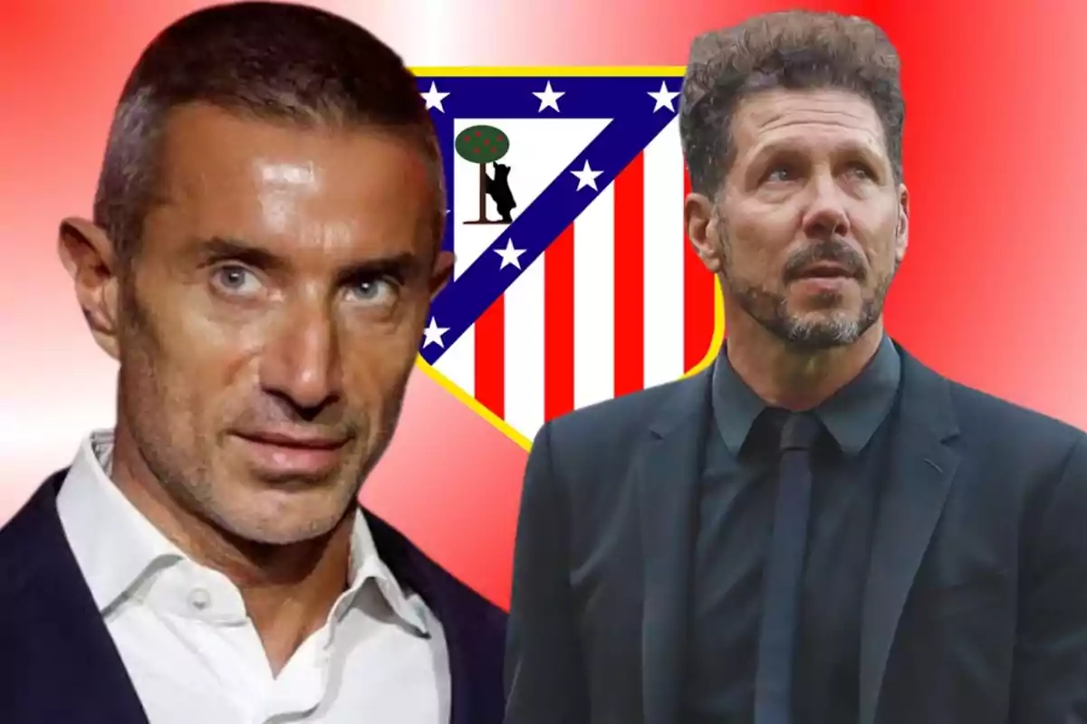 Diego Simeone y Andrea Berta