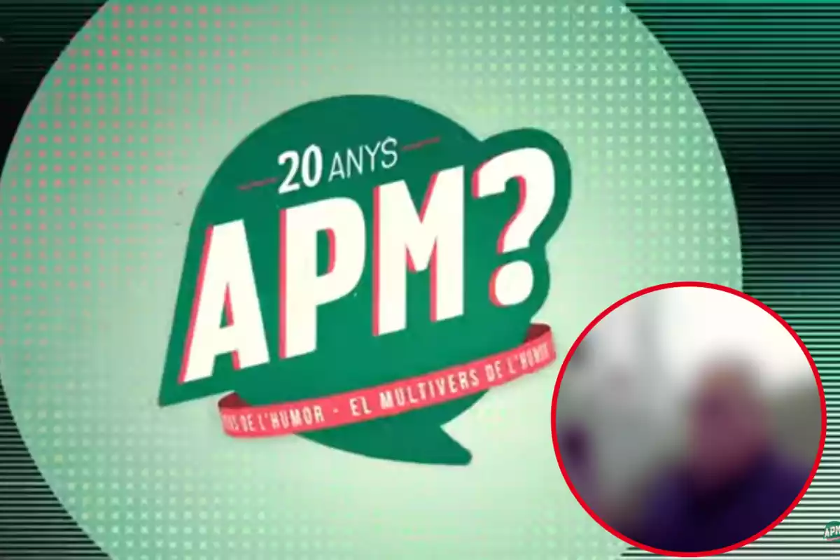 Muntatge amb imatge d'introducció del programa APM. A la dreta una imatge amb José Palomo durant un reportatge