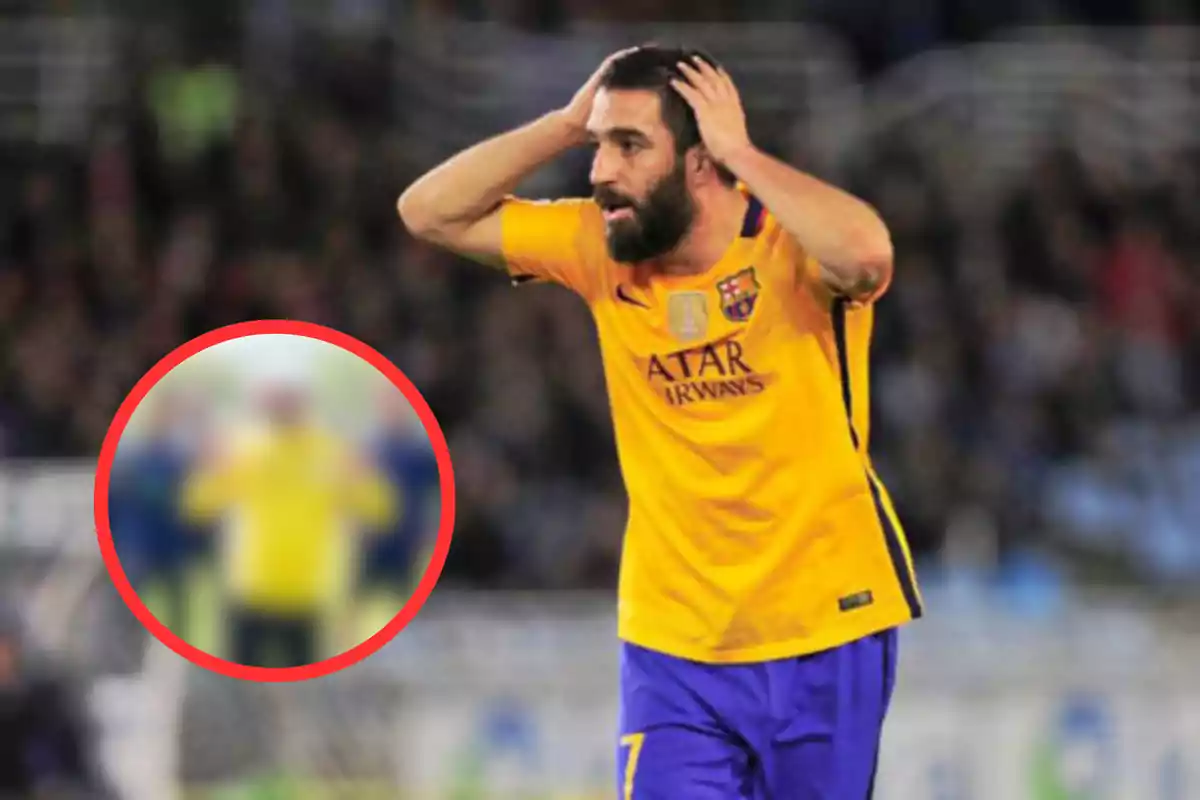 Arda Turan en un partit amb el Barça