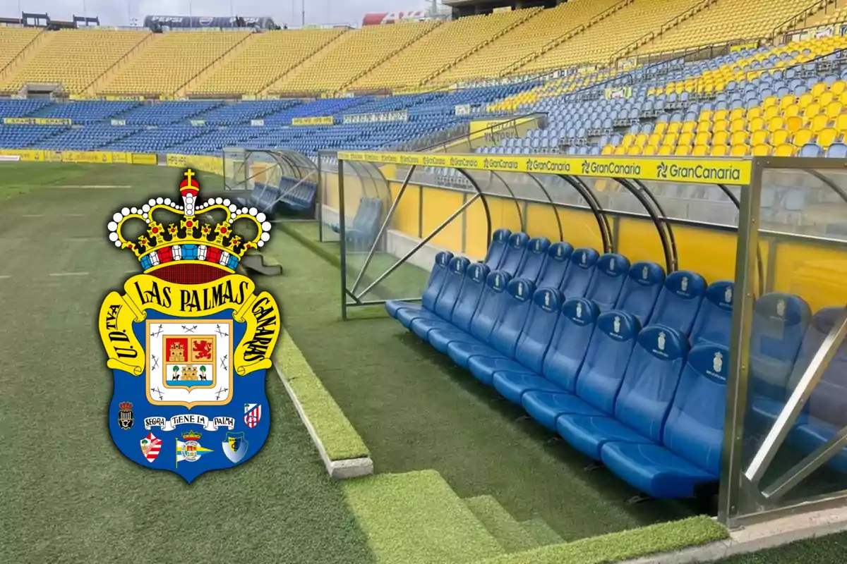 Stadium bench of Gran Canaria