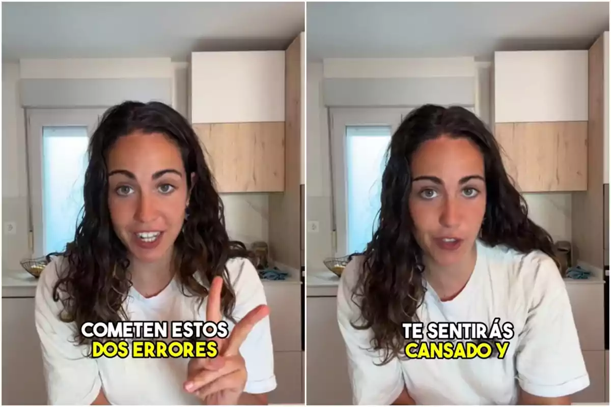 Capturas de un vídeo de TikTok