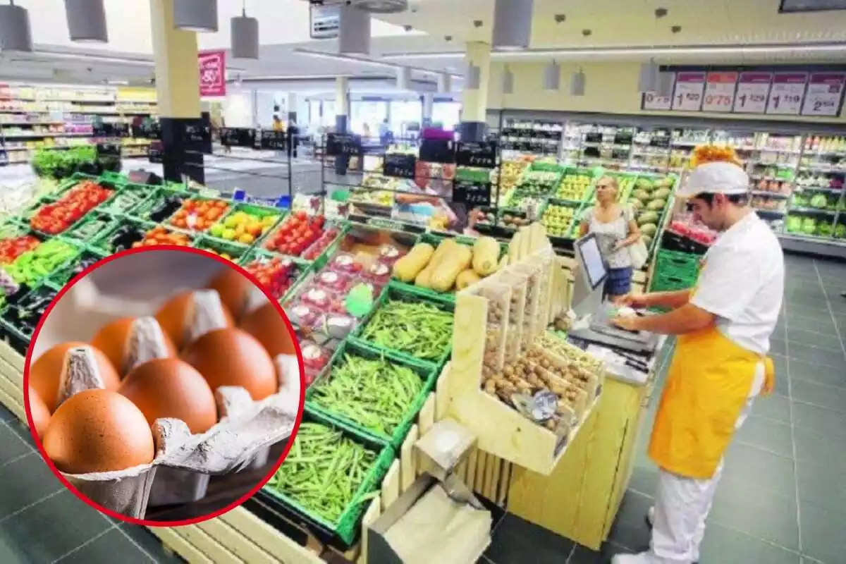 Supermercat Bonpreu, secció de fruiteria