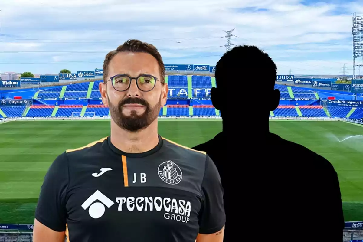 José Bordalás y el posible nuevo fichaje del Getafe con el Coliseum Alfonso Pérez de fondo