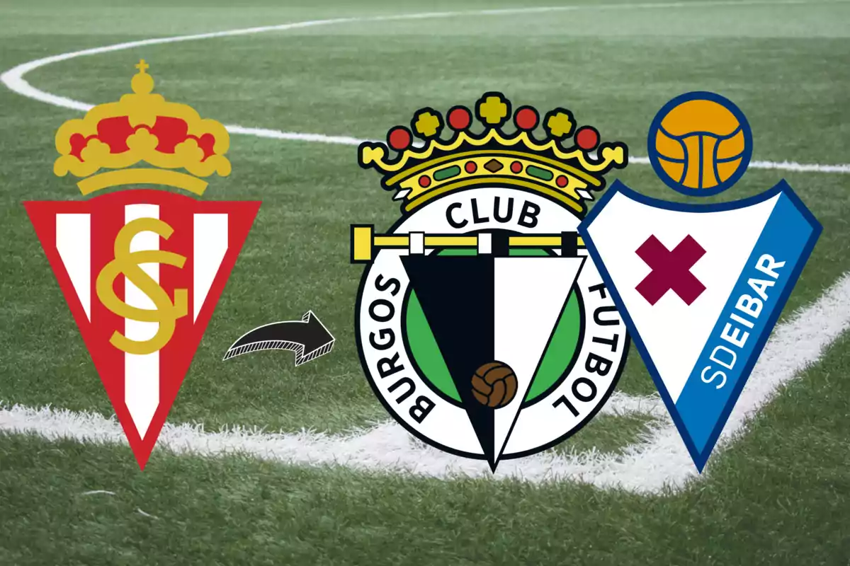 Escuts del Real Sporting, Burgos i Eibar