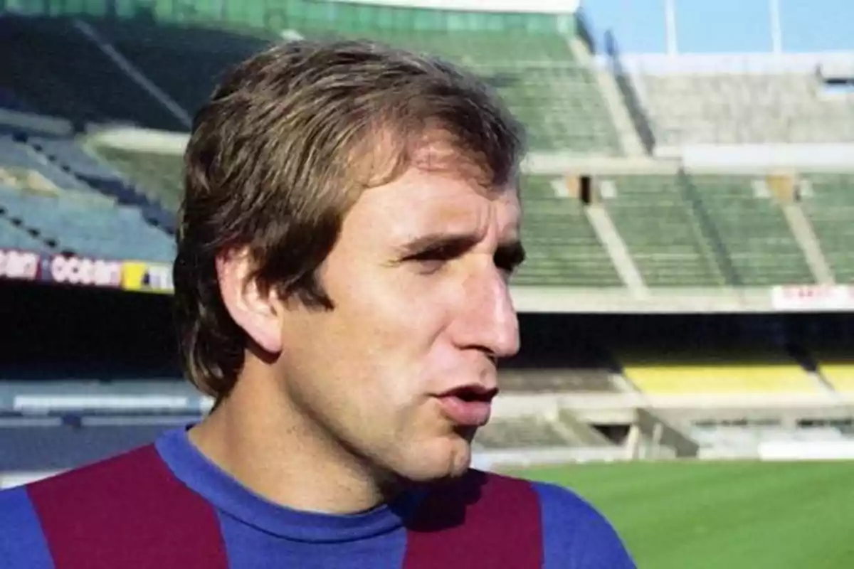 Carles Rexach en su etapa de jugador del Barça