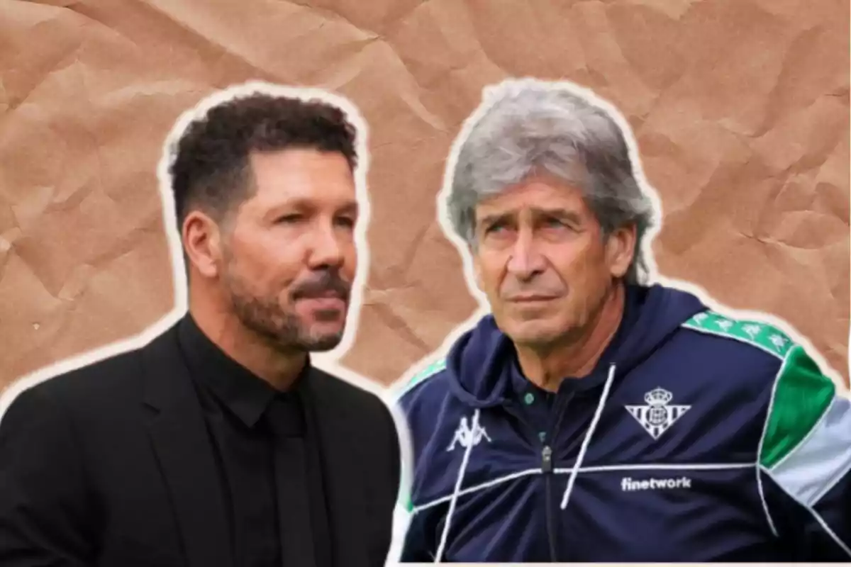 Cholo Simeone y Manuel Pellegrini