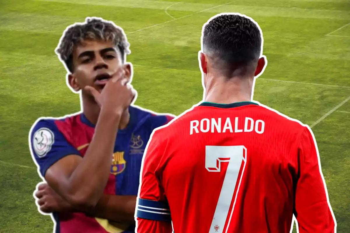 Lamine Yamal i Cristiano Ronaldo