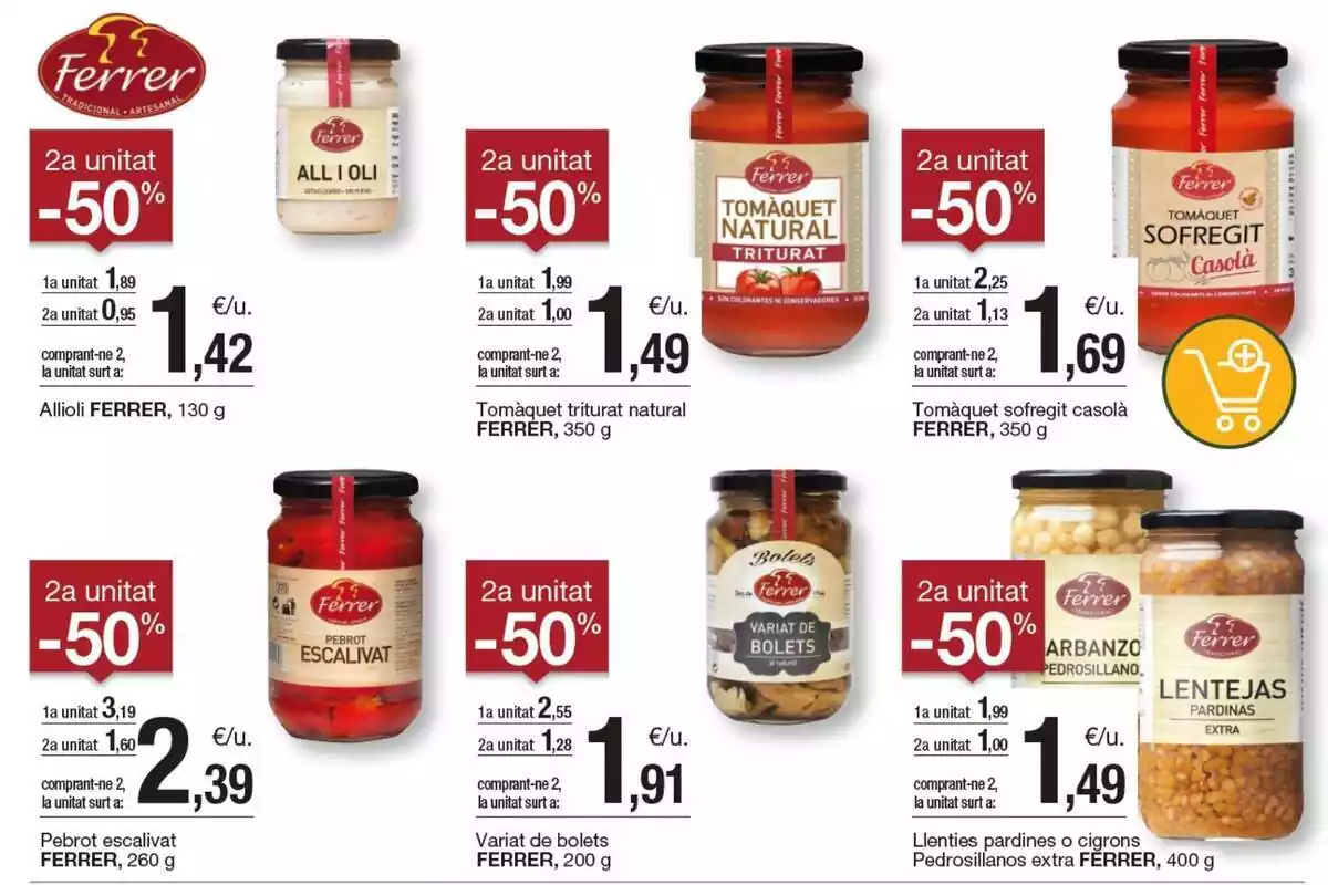 Detall dels productes Ferrer en oferta a Bonpreu i Esclat
