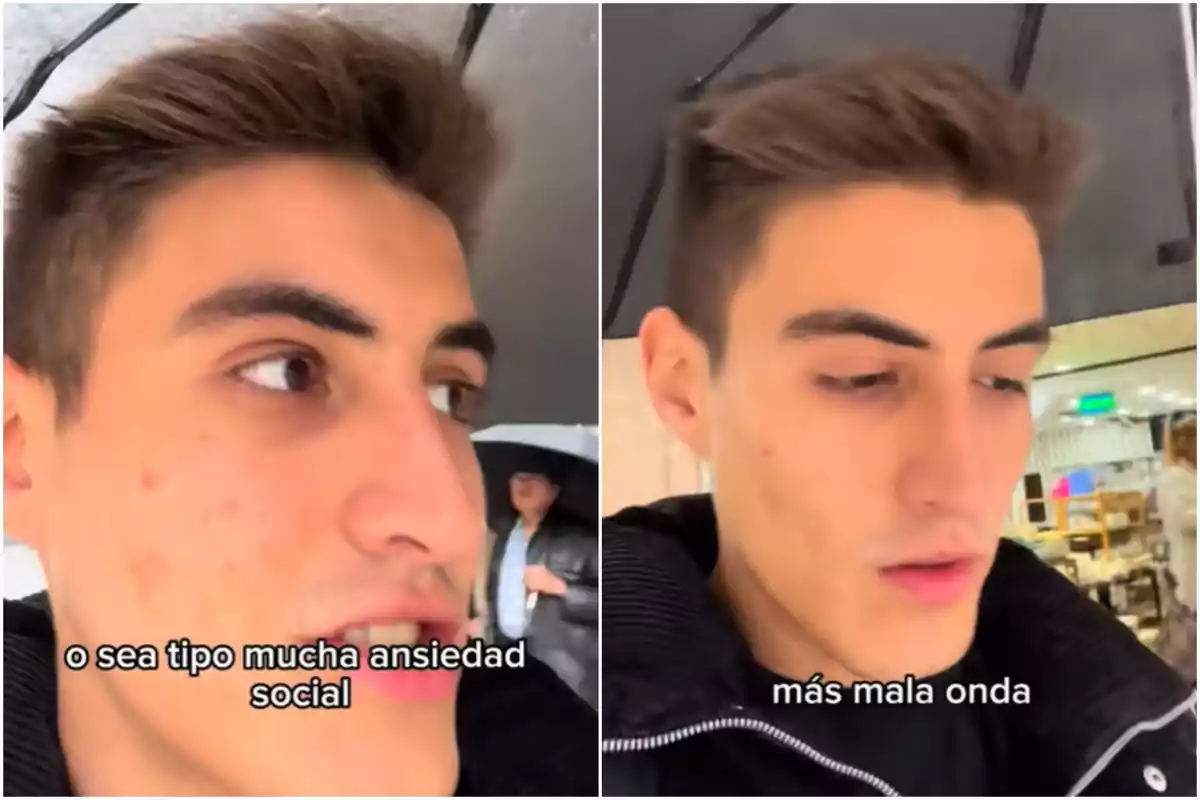 Capturas de pantalla de un vídeo de TikTok