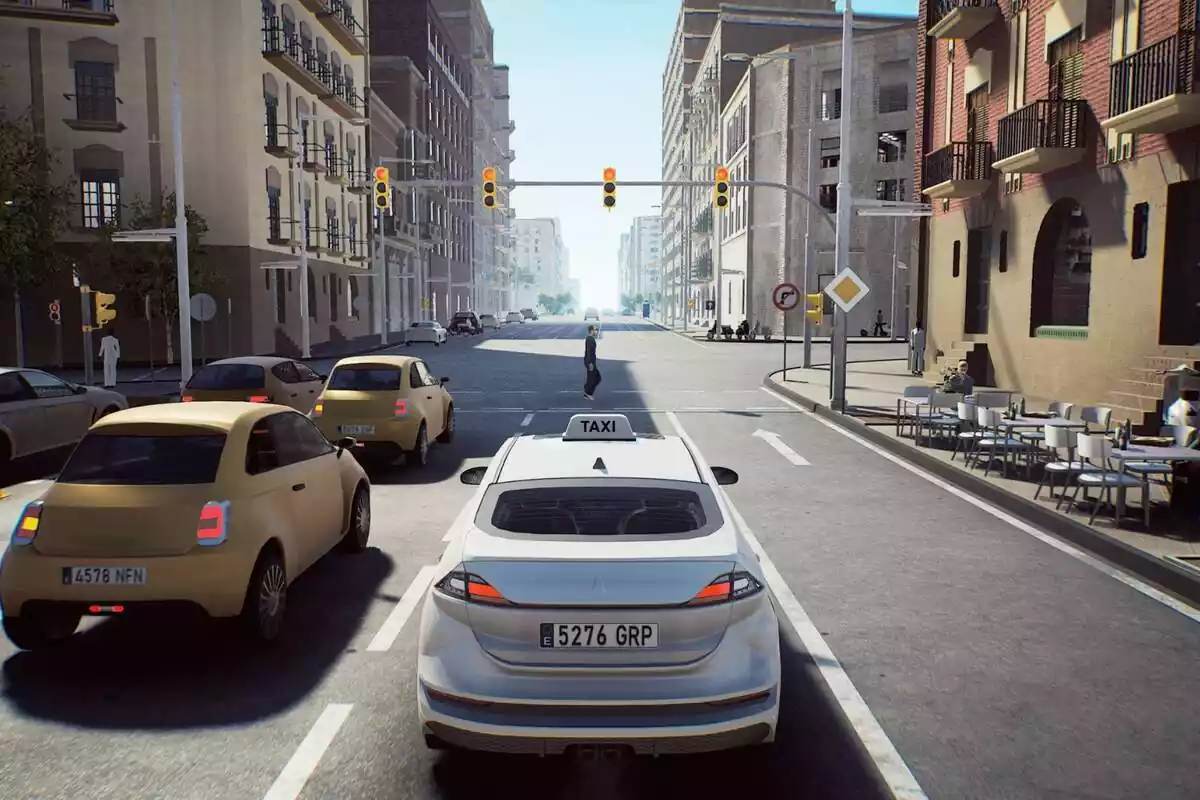 Imatge del videojoc 'Taxi Life A City Driving Simulator'