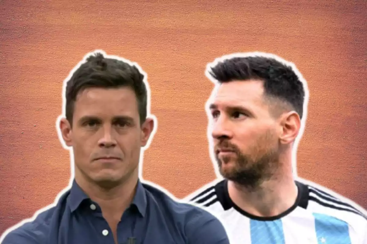 Edu Aguirre y Leo Messi