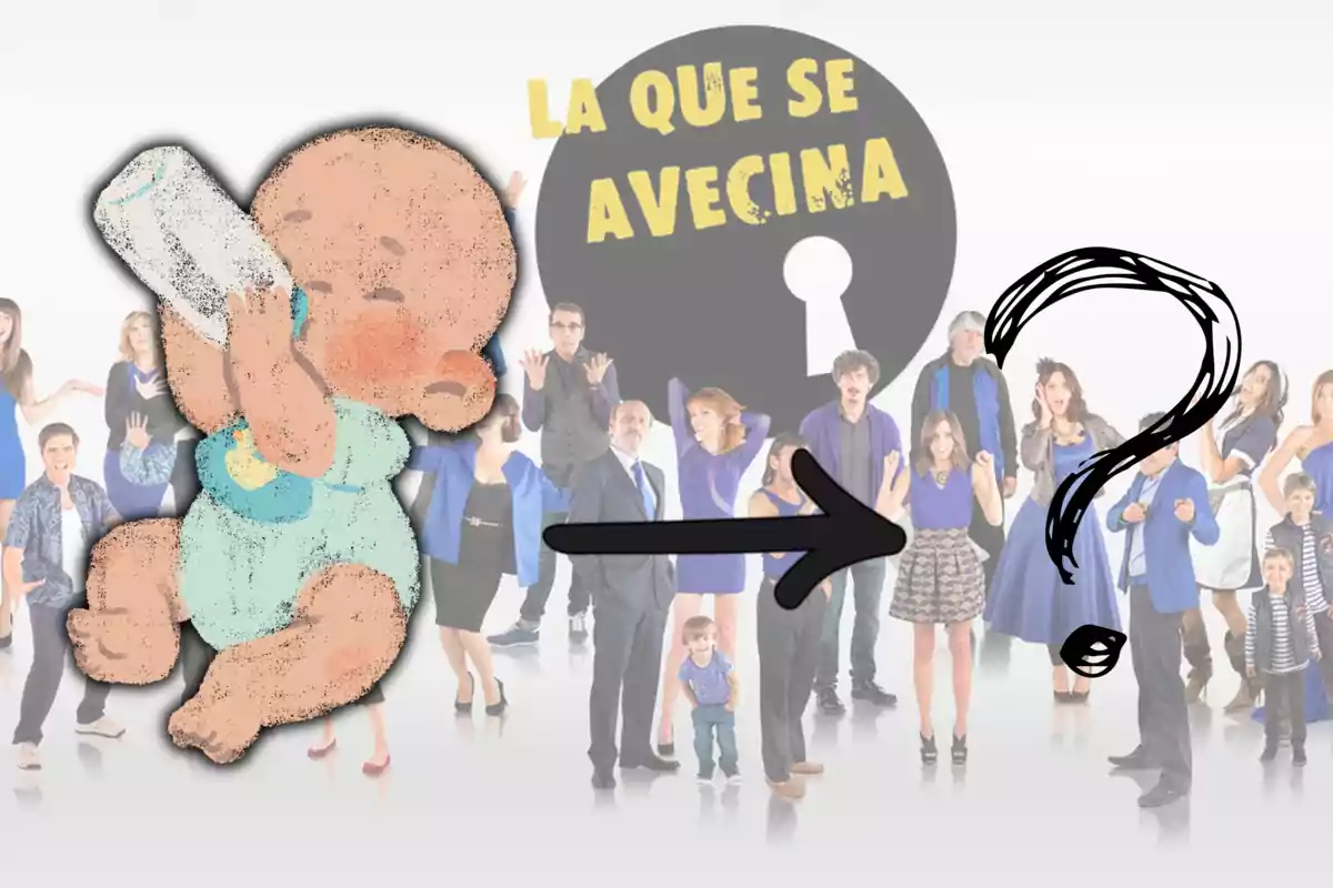 Una actriu de LQSA, embarassada