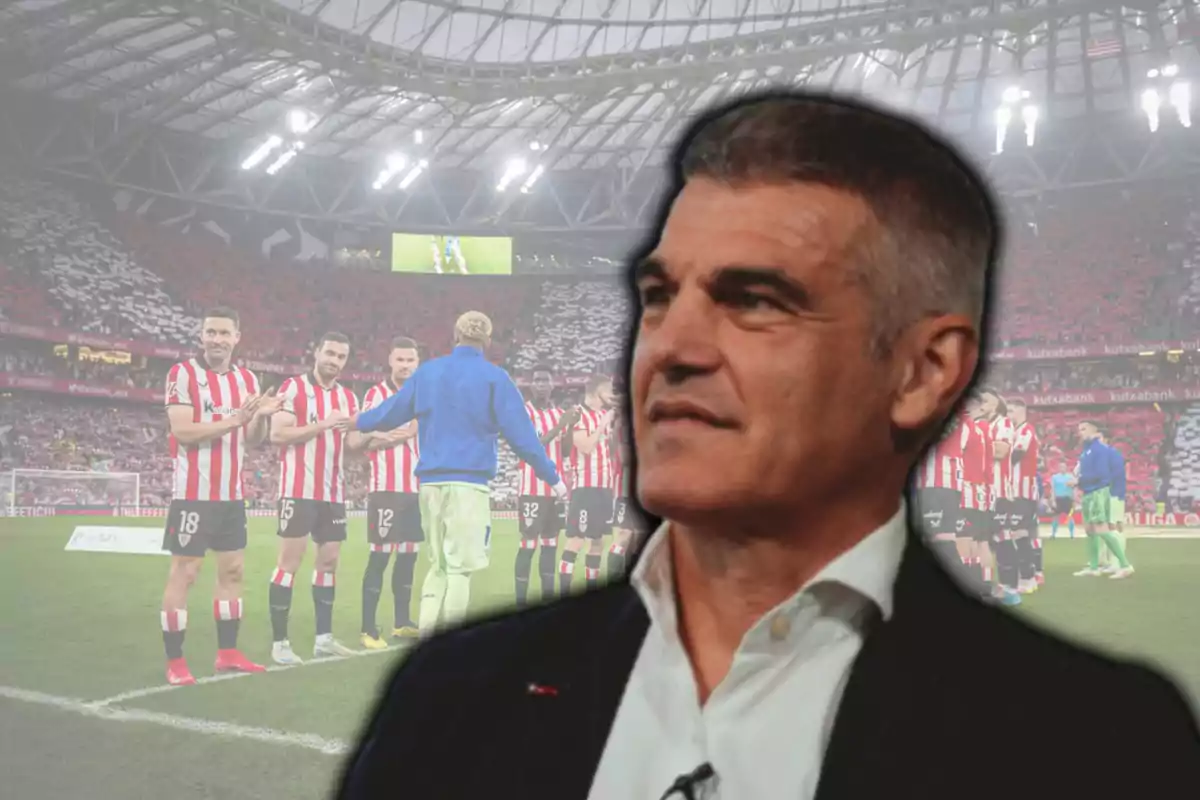 Enric Masip i el passadís de l'Athletic al Barça