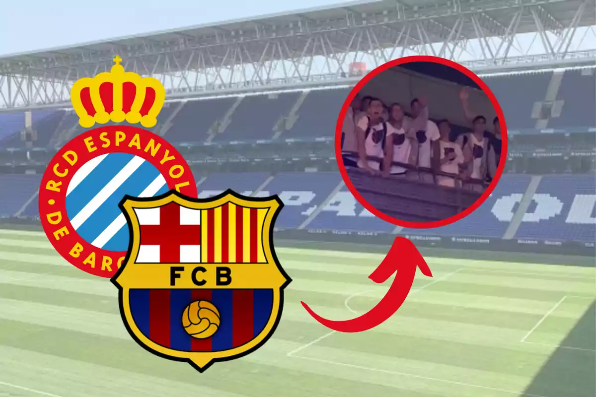 Escuts de l'Espanyol i del Barça