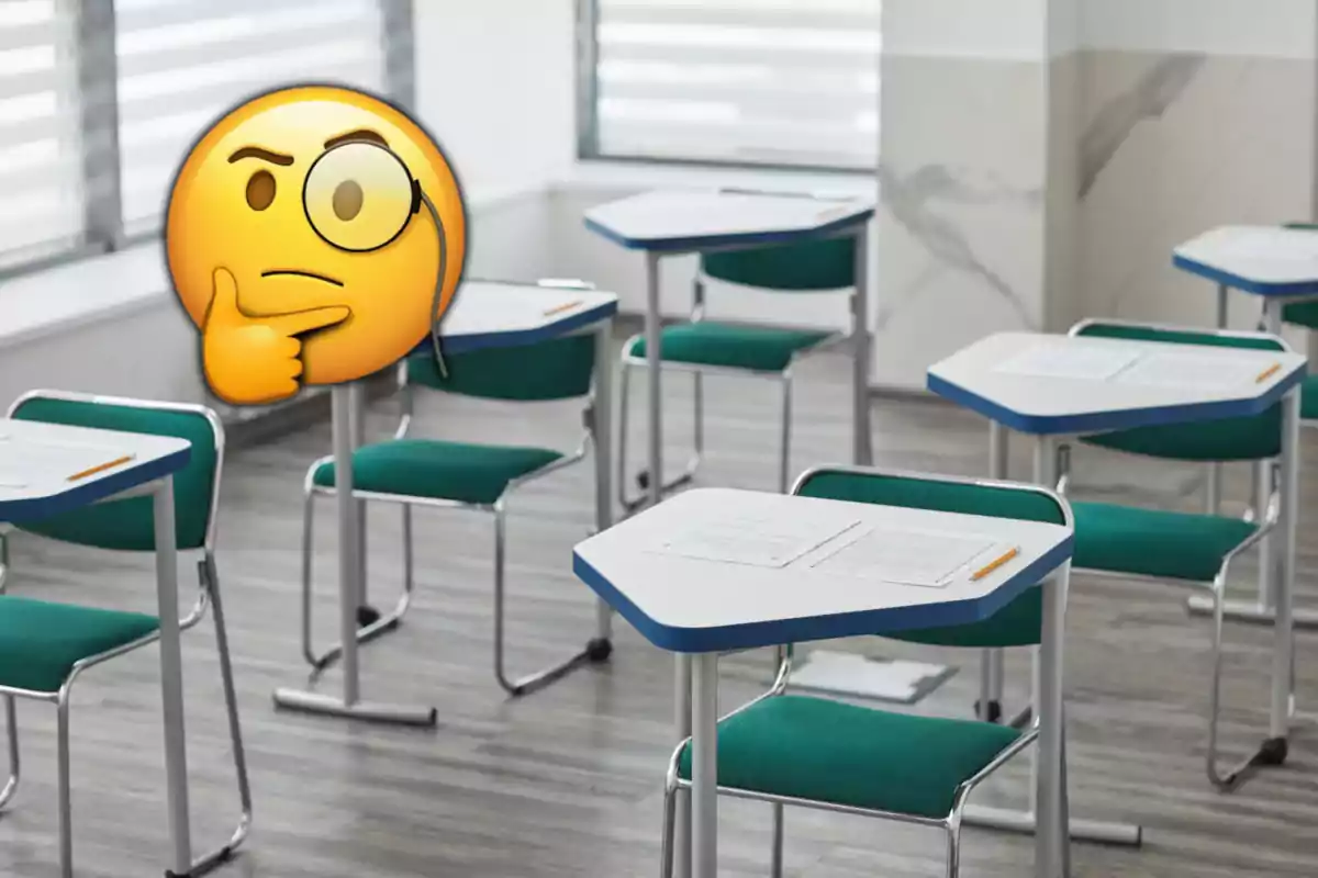 Taules preparades per a un examen
