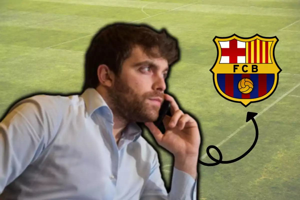 Fabrizio Romano i l'escut del Barça