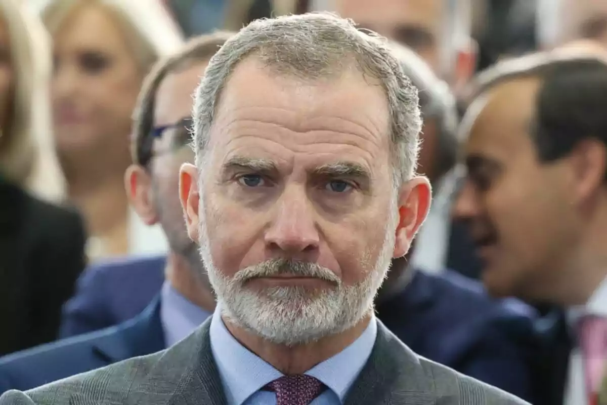 Felipe VI at a formal event. Felipe VI at a formal event.