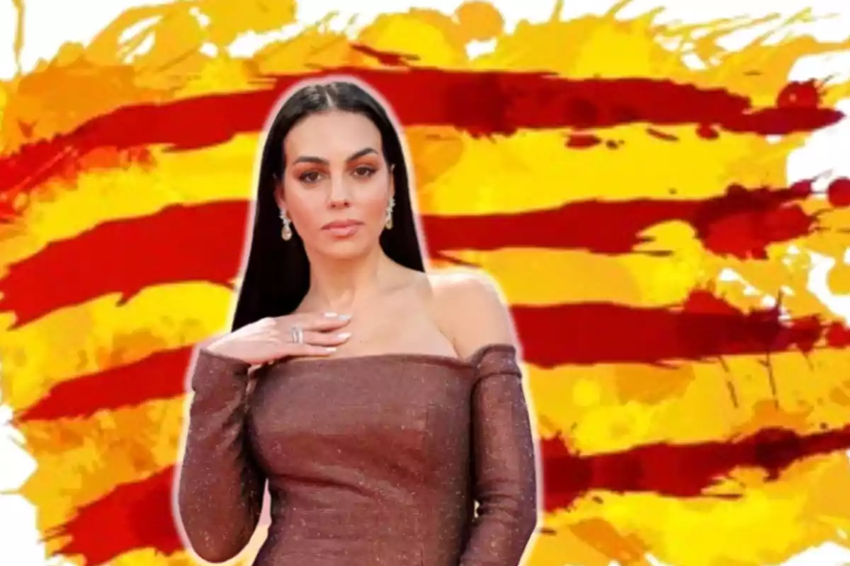 Georgina Rodríguez i la bandera catalana