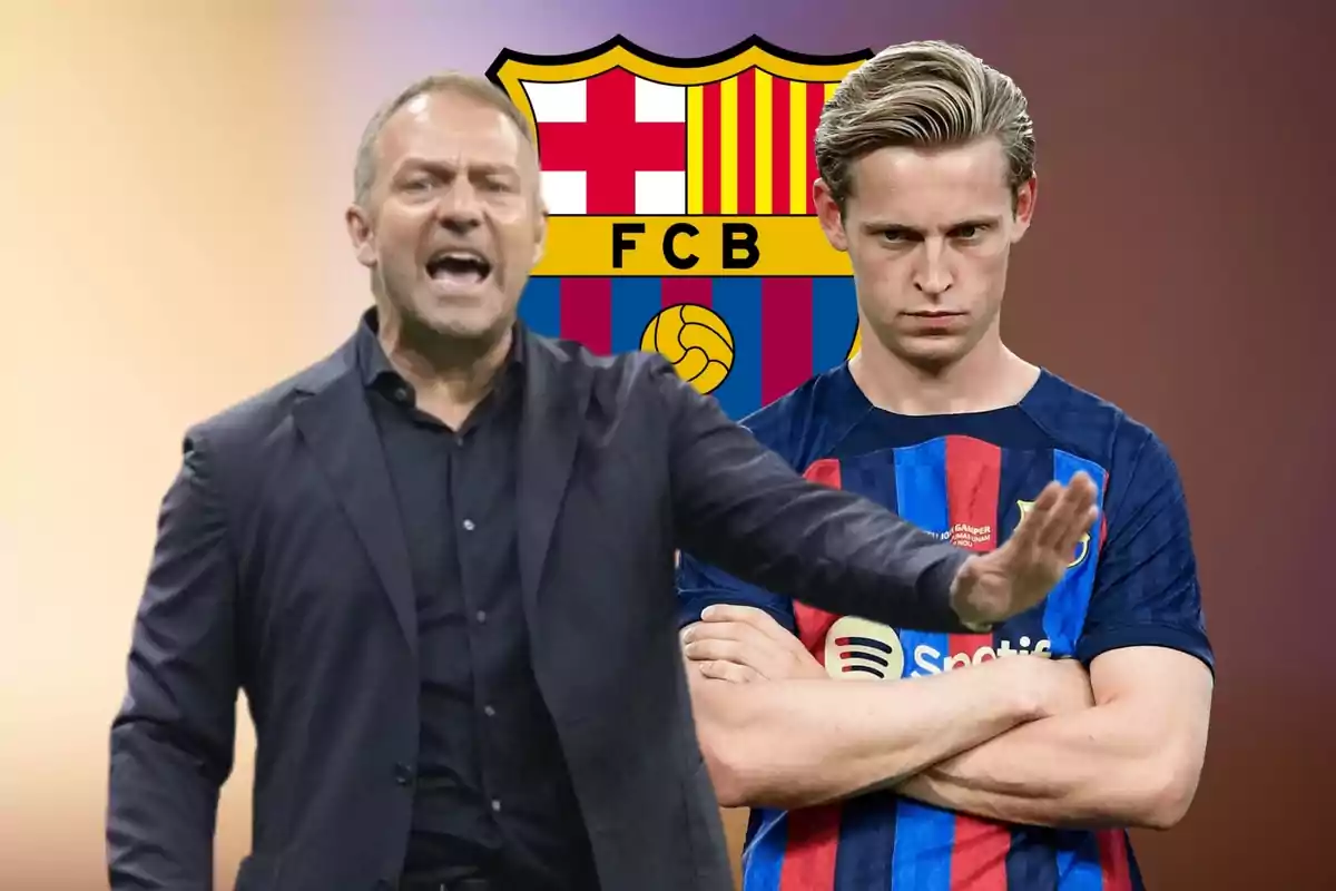 Frenkie de Jong i Hansi Flick