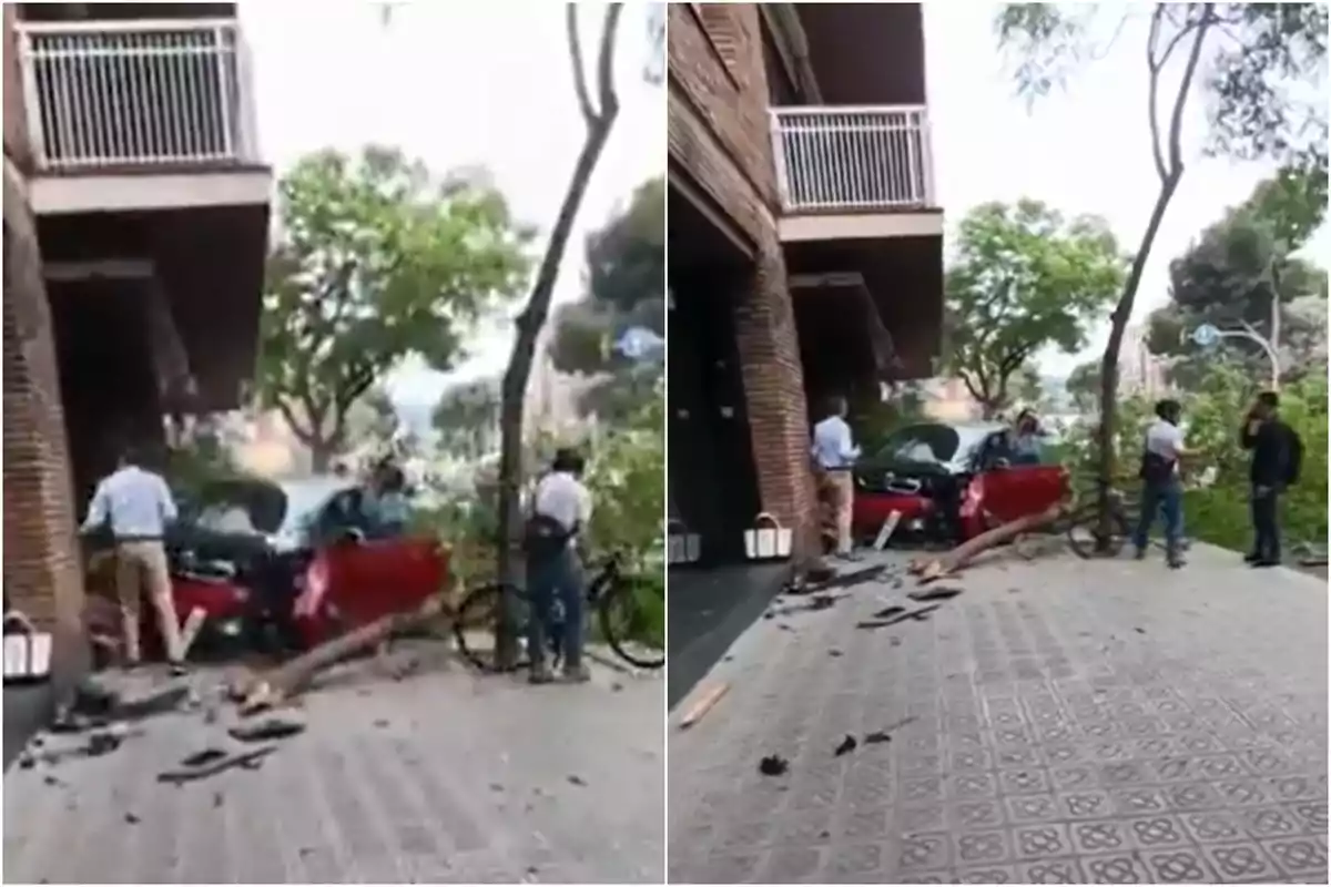 Capturas del accidente Capturas del accidente