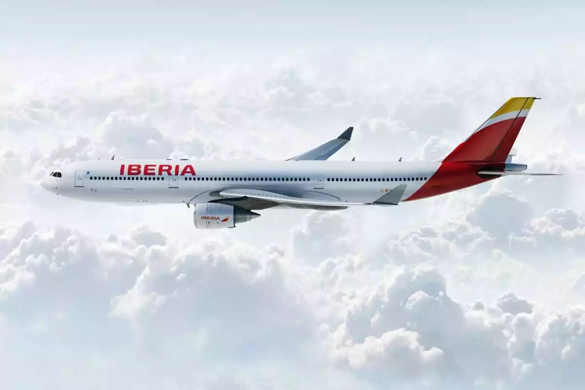 Avió d'Iberia a l'aire