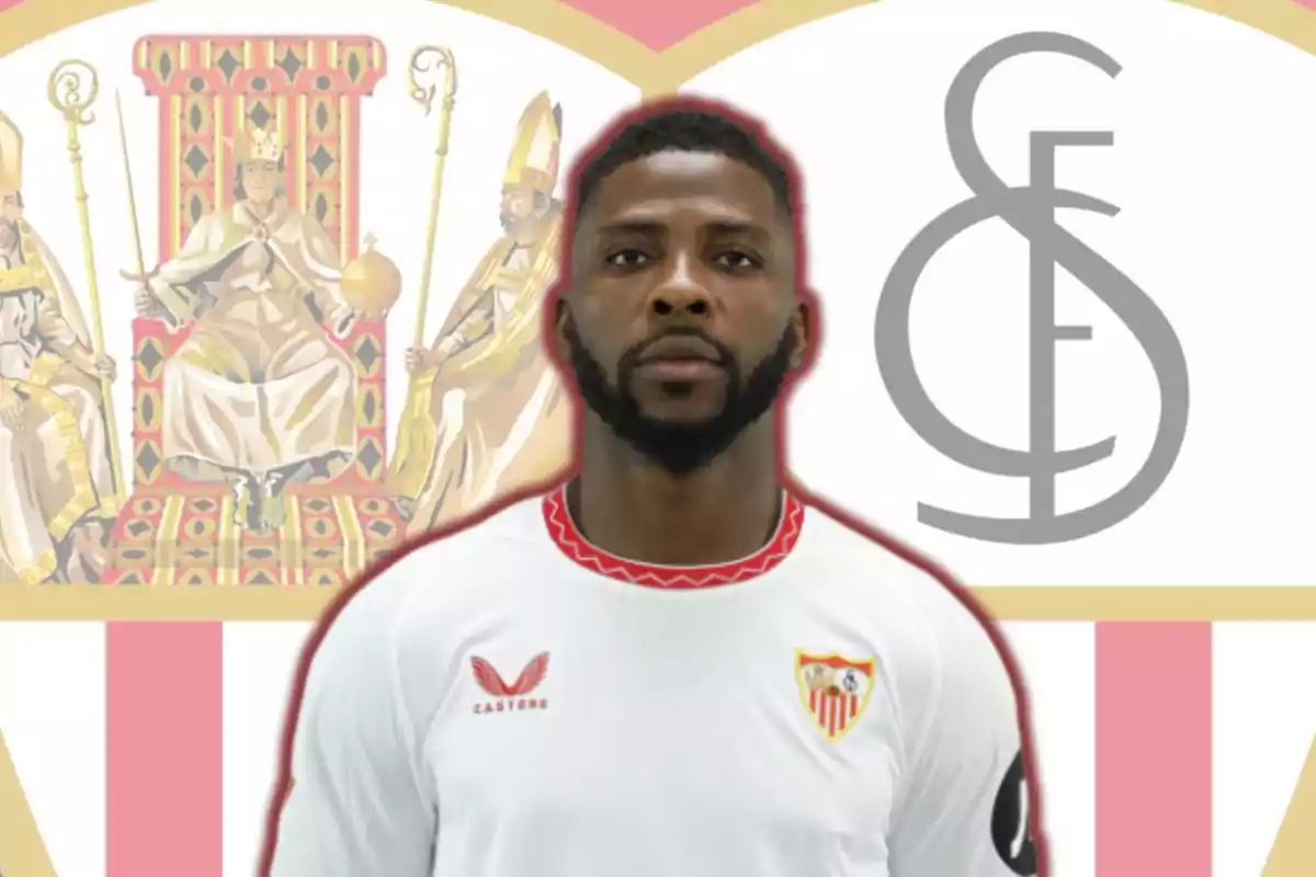 Iheanacho i l'escut del Sevilla