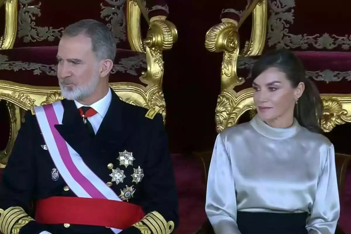 Image of King Felipe and Queen Letizia after Margarita Robles' speech Image of King Felipe and Queen Letizia after Margarita Robles' speech