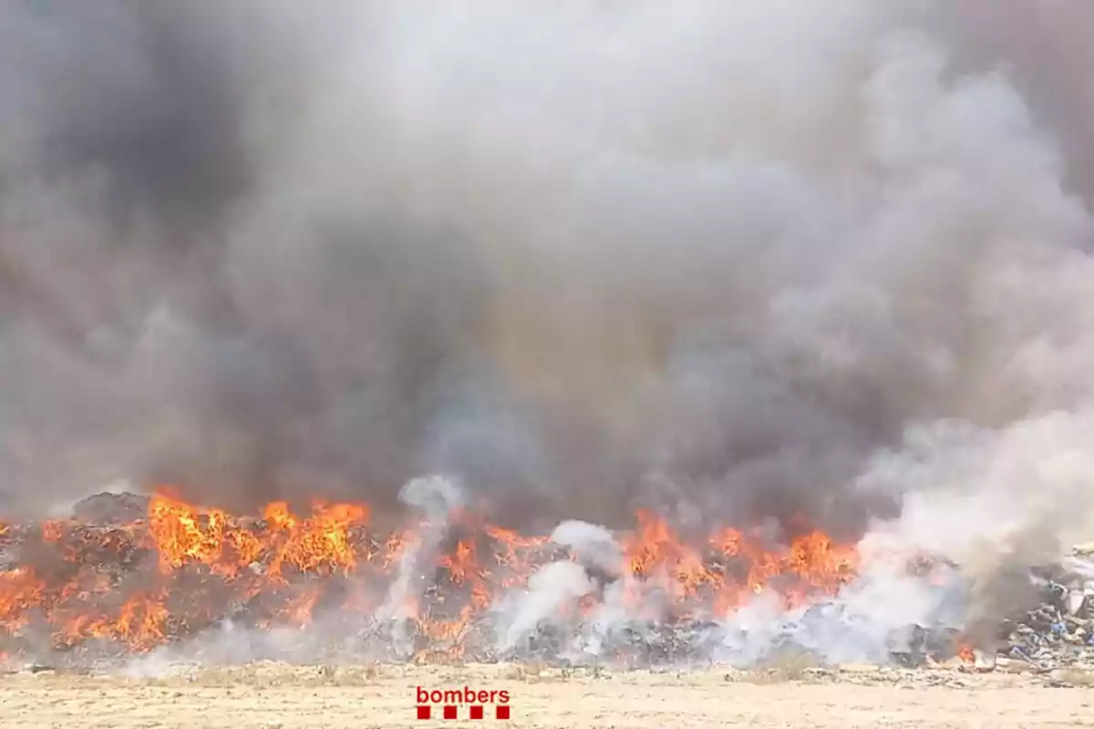 Incendi al Mas de Barberans