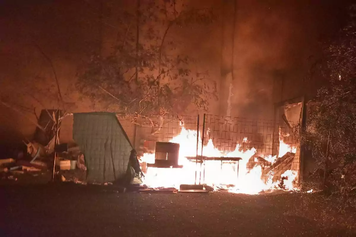 Incendio en Tarragona
