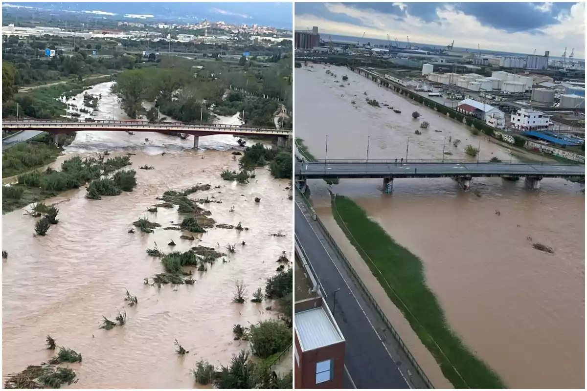 Así está el río Francolí