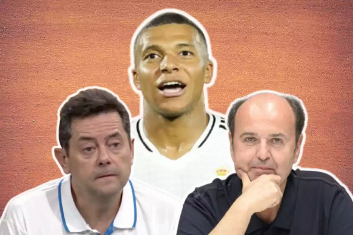 Juanma Rodríguez, Kylian Mbappé y Tomás Roncero