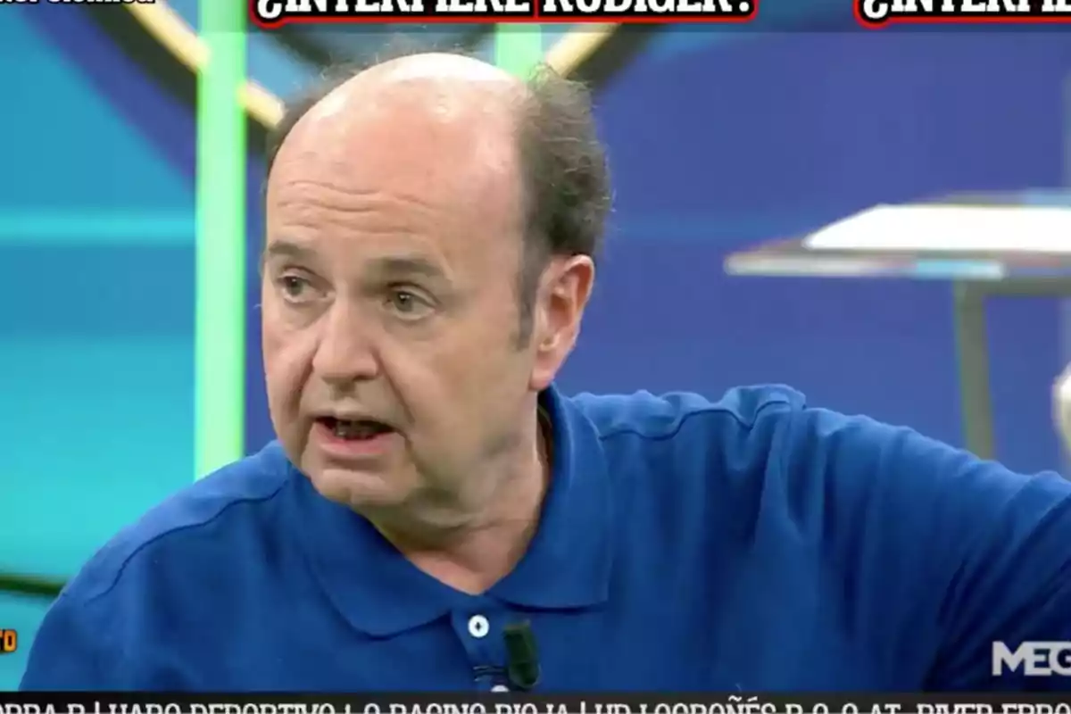 Juanma Rodríguez en un programa de El Chiringuito