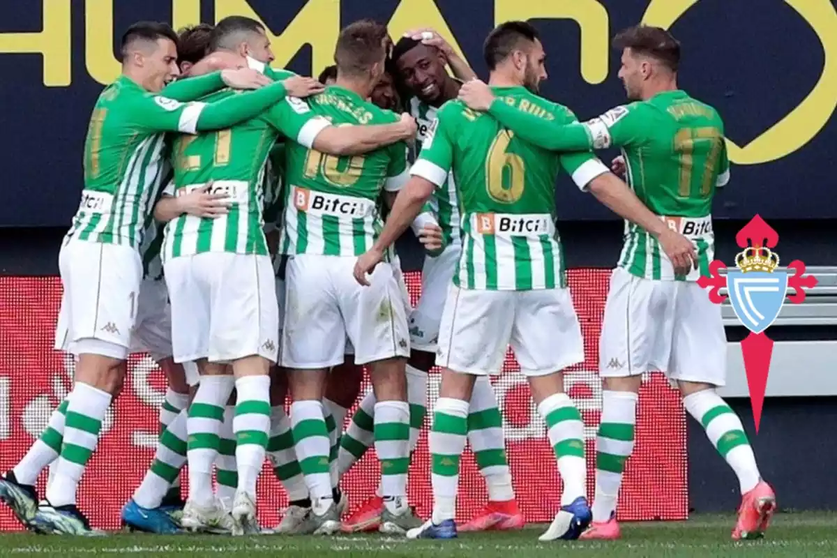 Jugadors del Real Betis celebrant un gol a la 2019/20