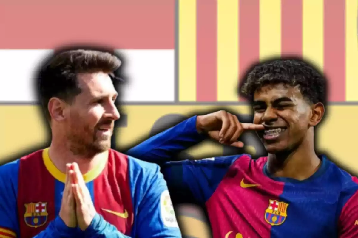 Lamine Yamal i Leo Messi