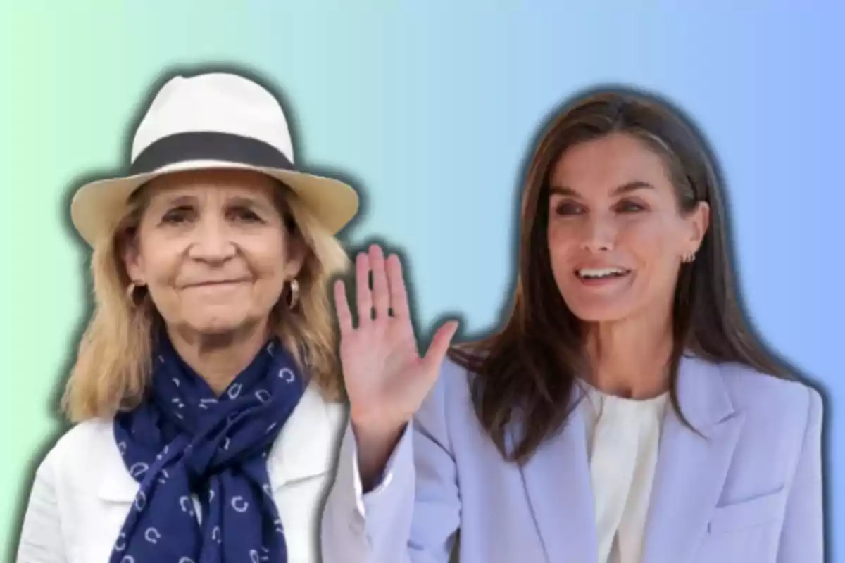 Infanta Cristina i la reina consort Letizia