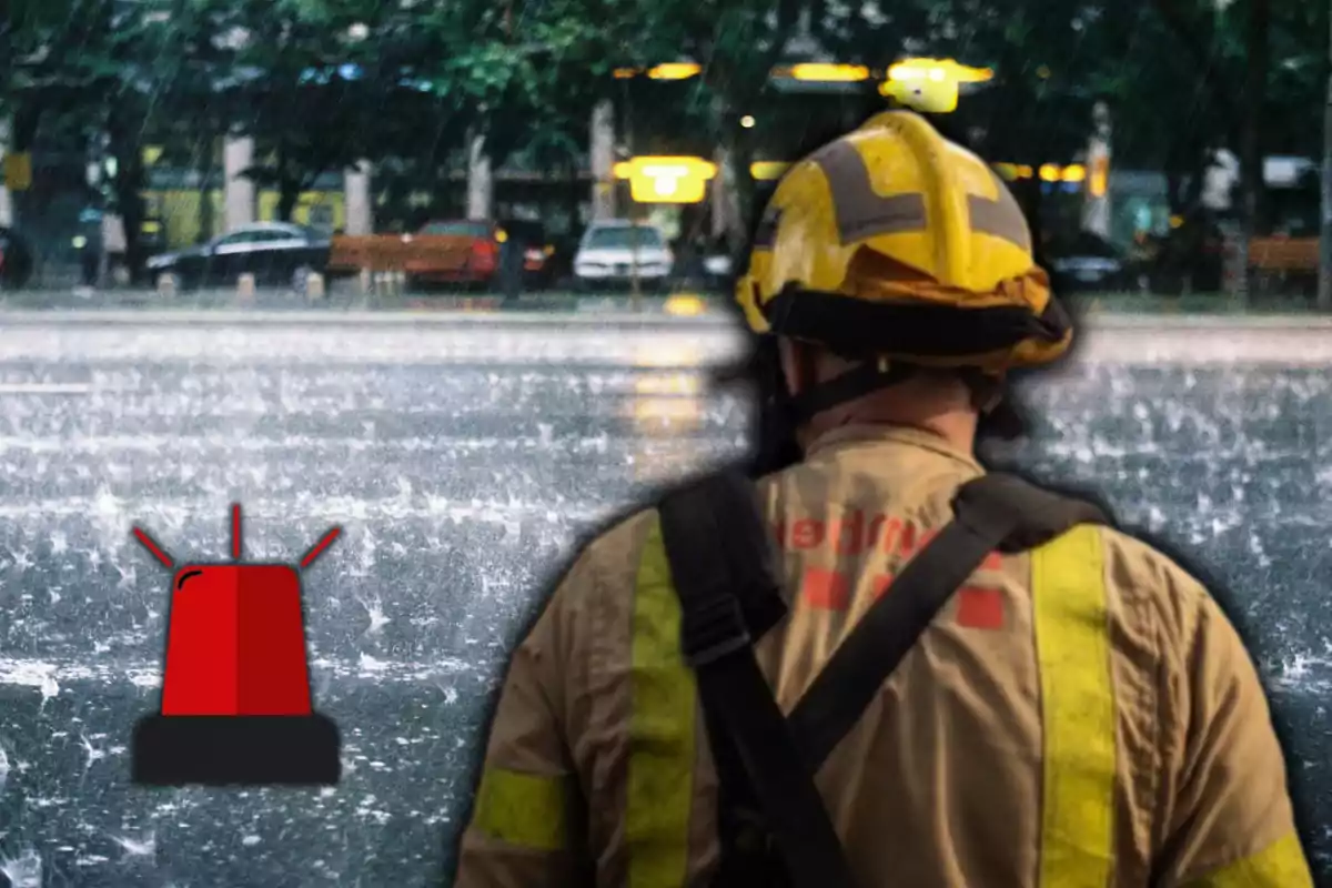 Los Bomberos actúan durante las fuertes lluvias