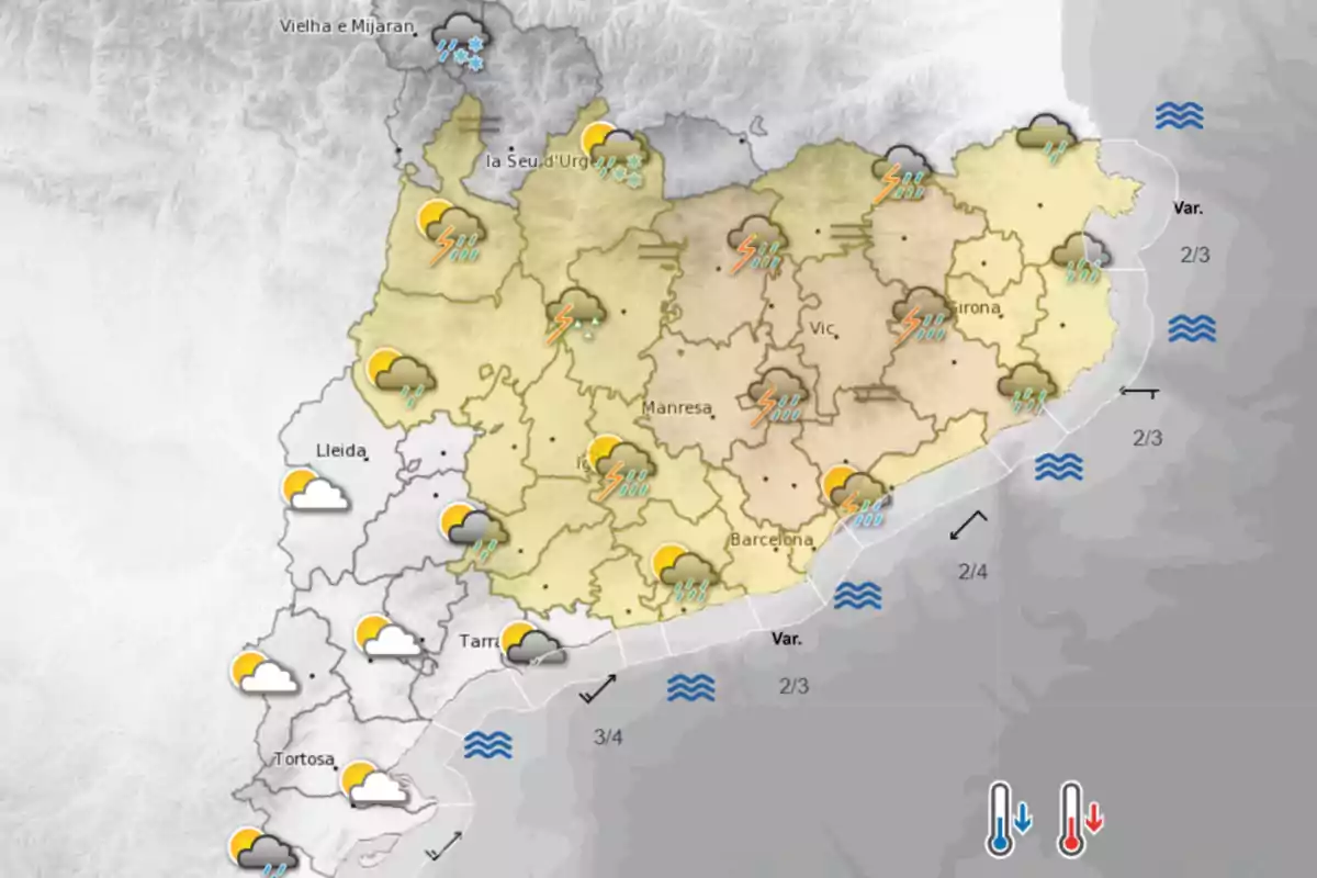 Temperatures per aquesta tarda Temperatures per aquesta tarda