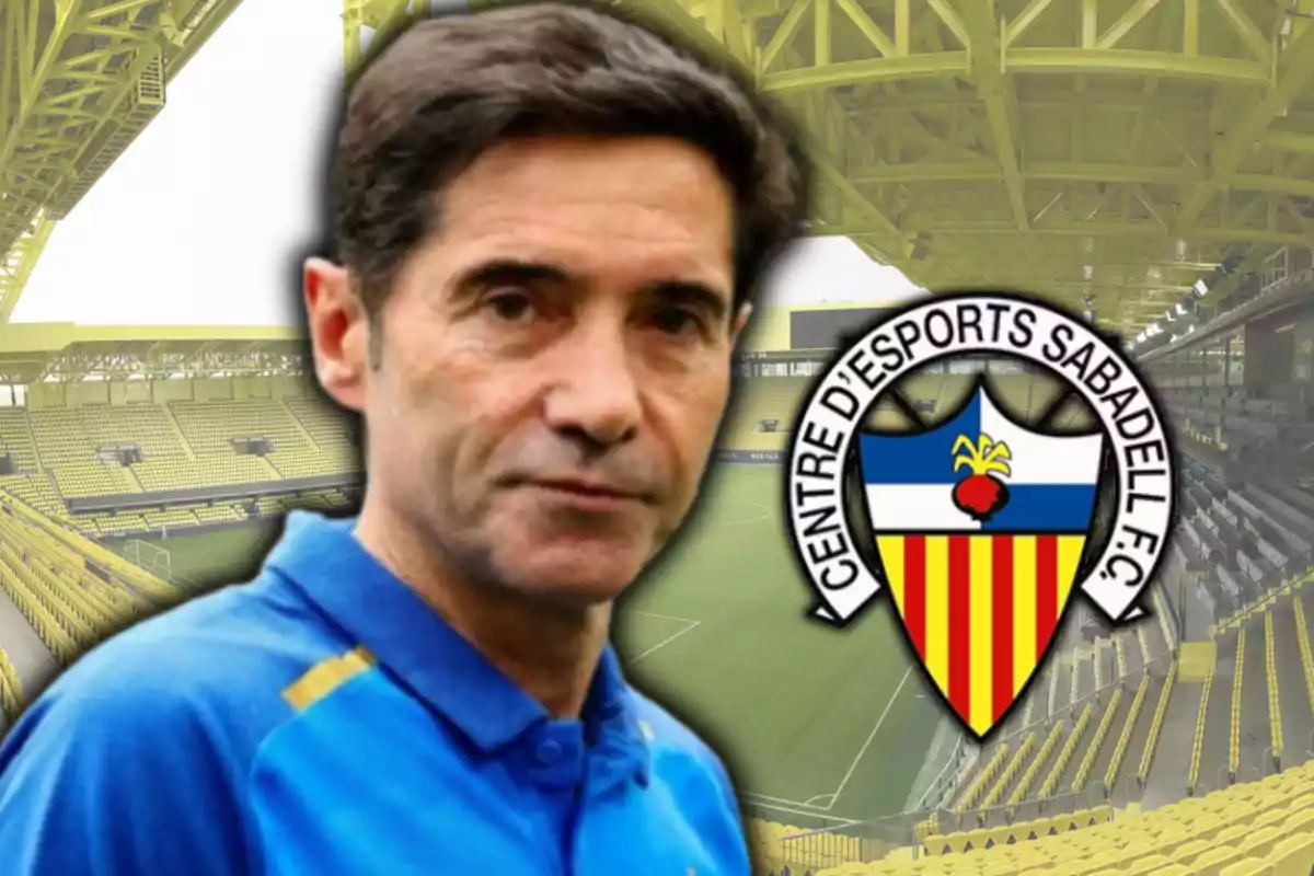 Marcelino i l’escut del CE Sabadell