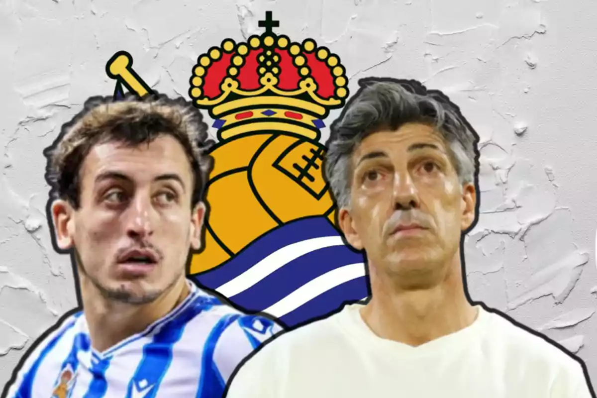 Mikel Oyarzabal e Imanol Alguacil, de la Real Sociedad