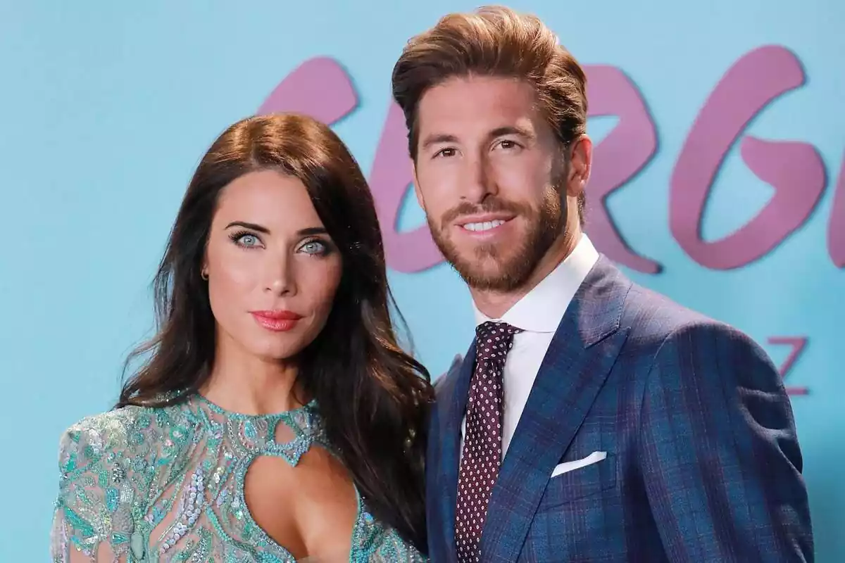 Imatge d'arxiu de Pilar Rubio i Sergio Ramos posant a un photocall Imatge d'arxiu de Pilar Rubio i Sergio Ramos posant a un photocall