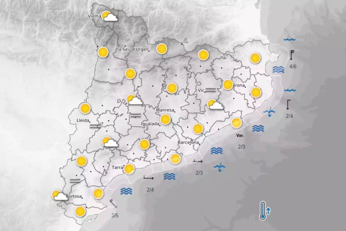 Previsió meteorològica per al dissabte 17 de maig Previsió meteorològica per al dissabte 17 de maig