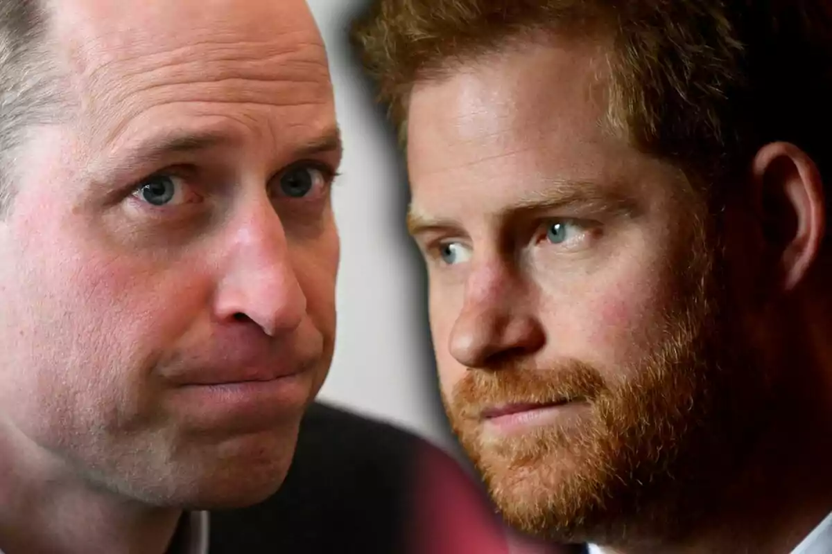 Two men staring at each other with serious expressions