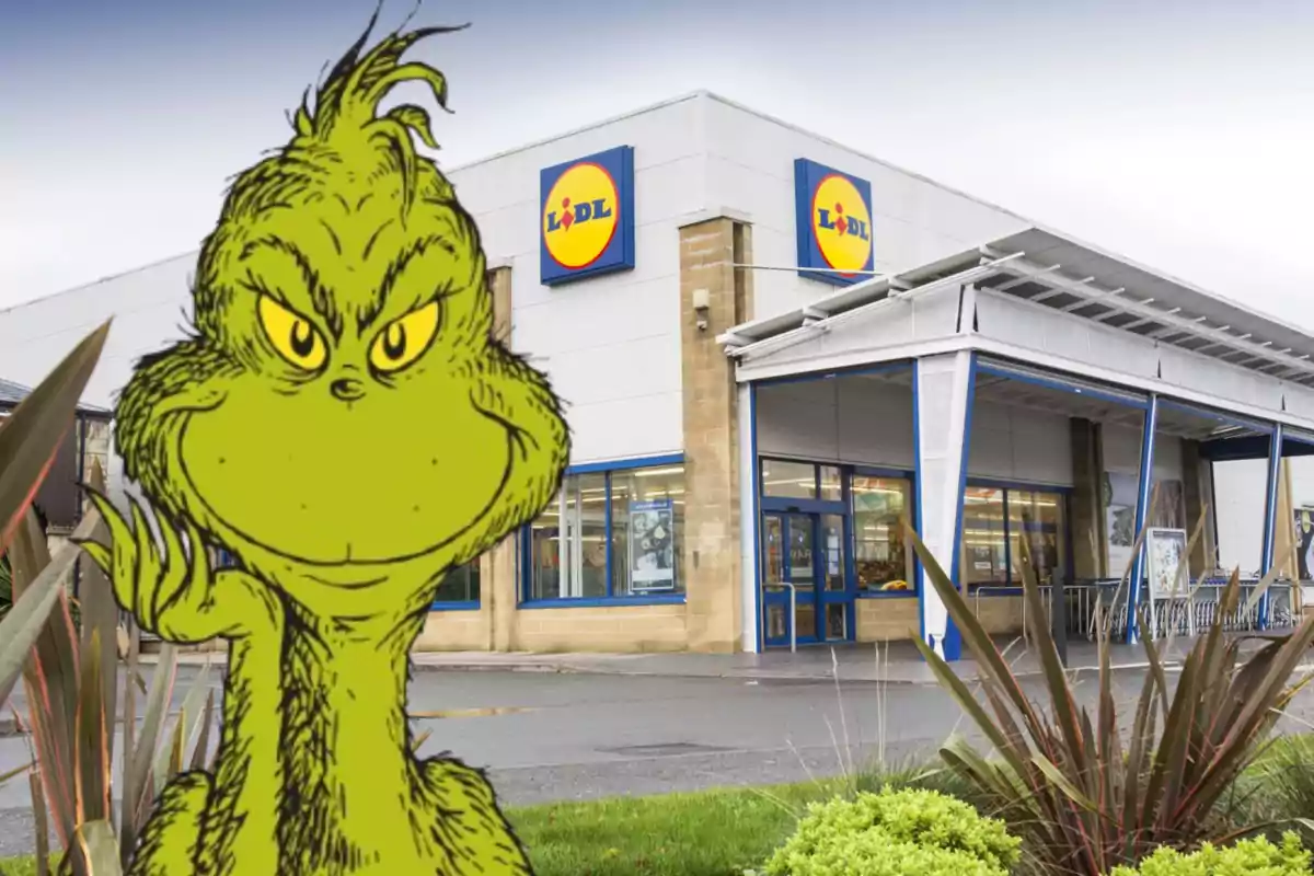 El Grinch y una tienda de Lidl