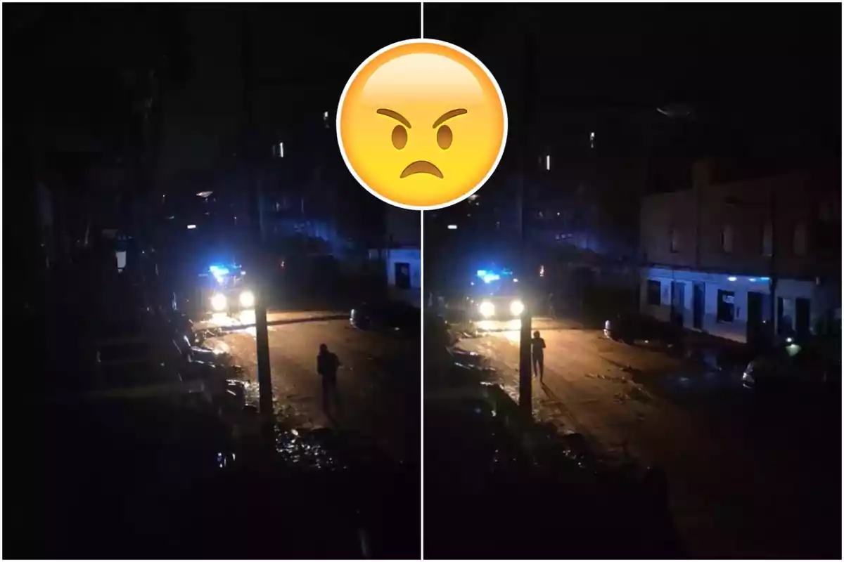 Capturas de un vídeo de Twitter en el que se ve a personas robando en Paiporta