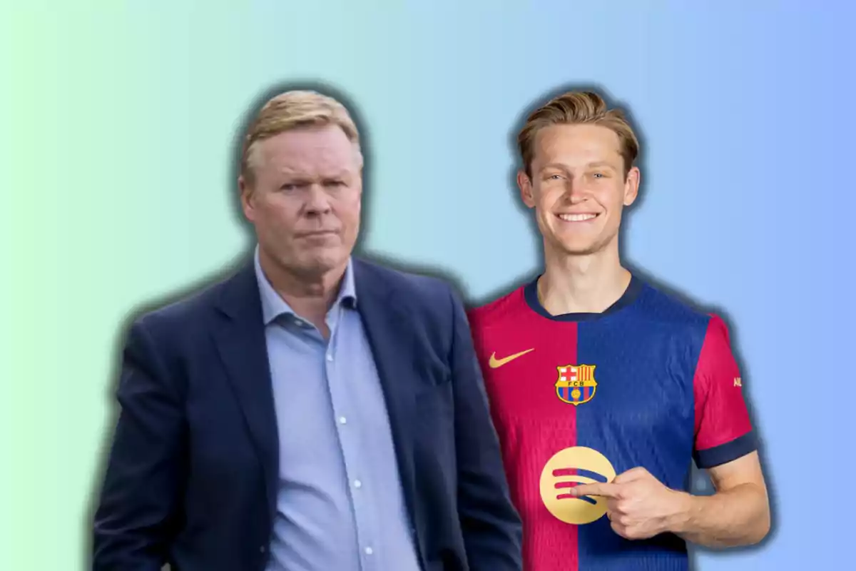 Ronald Koeman y Frenkie de Jong