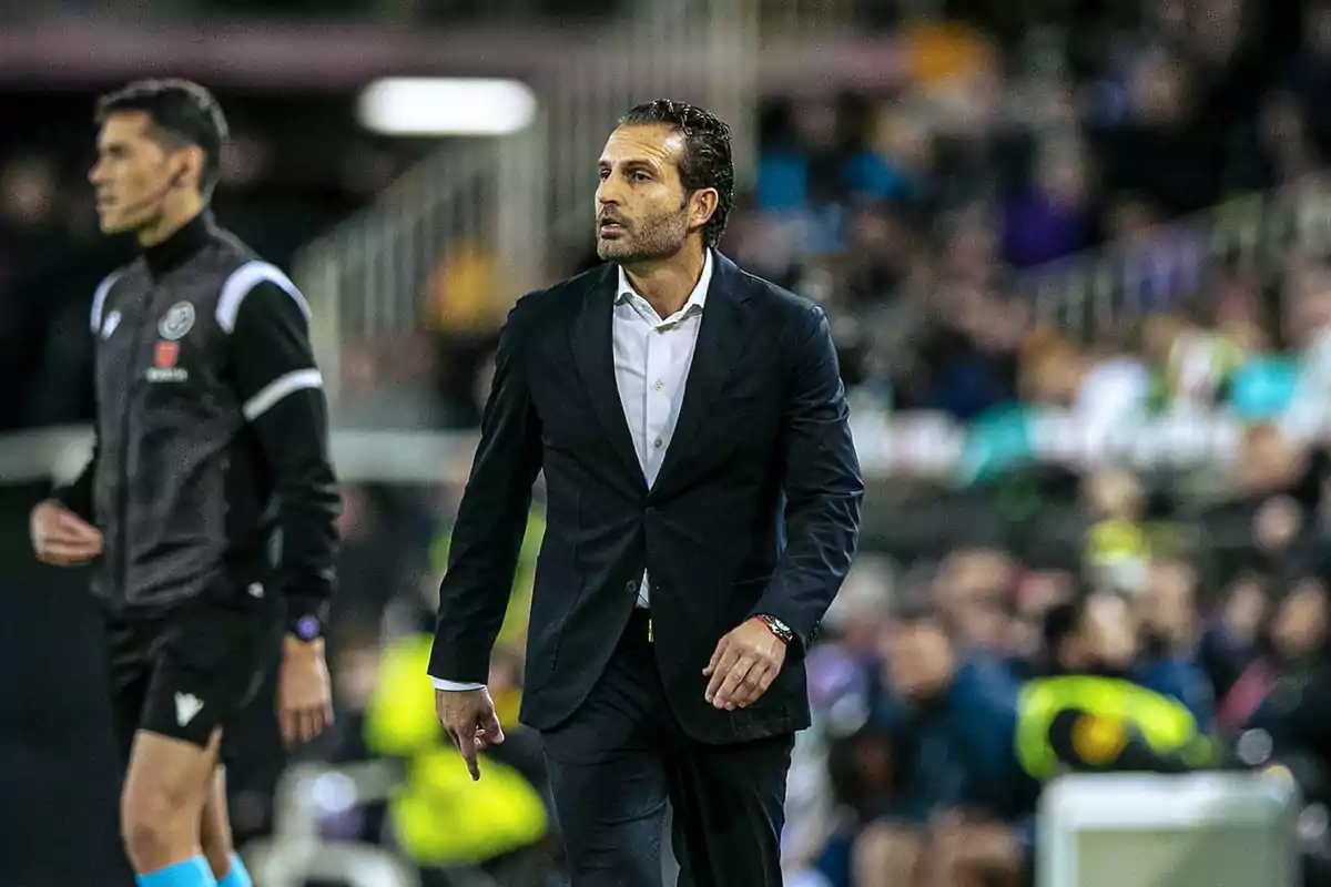 Rubén Baraja, entrenador del Valencia